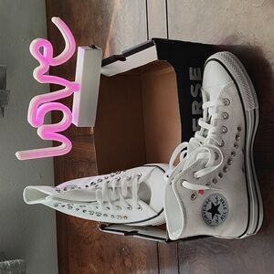 Converse brand New All Star High Top Embellishment Tennis Shoes